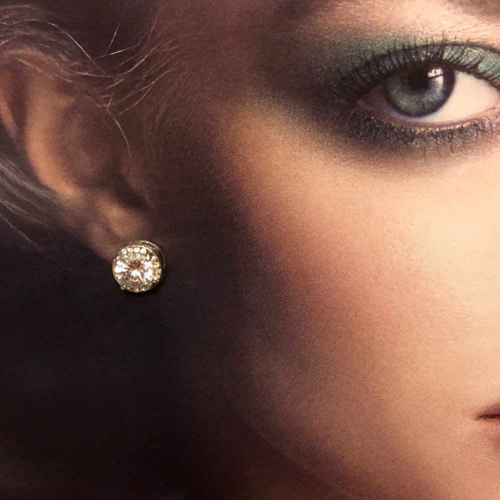 Stunning Gold plated with zirconia earrings